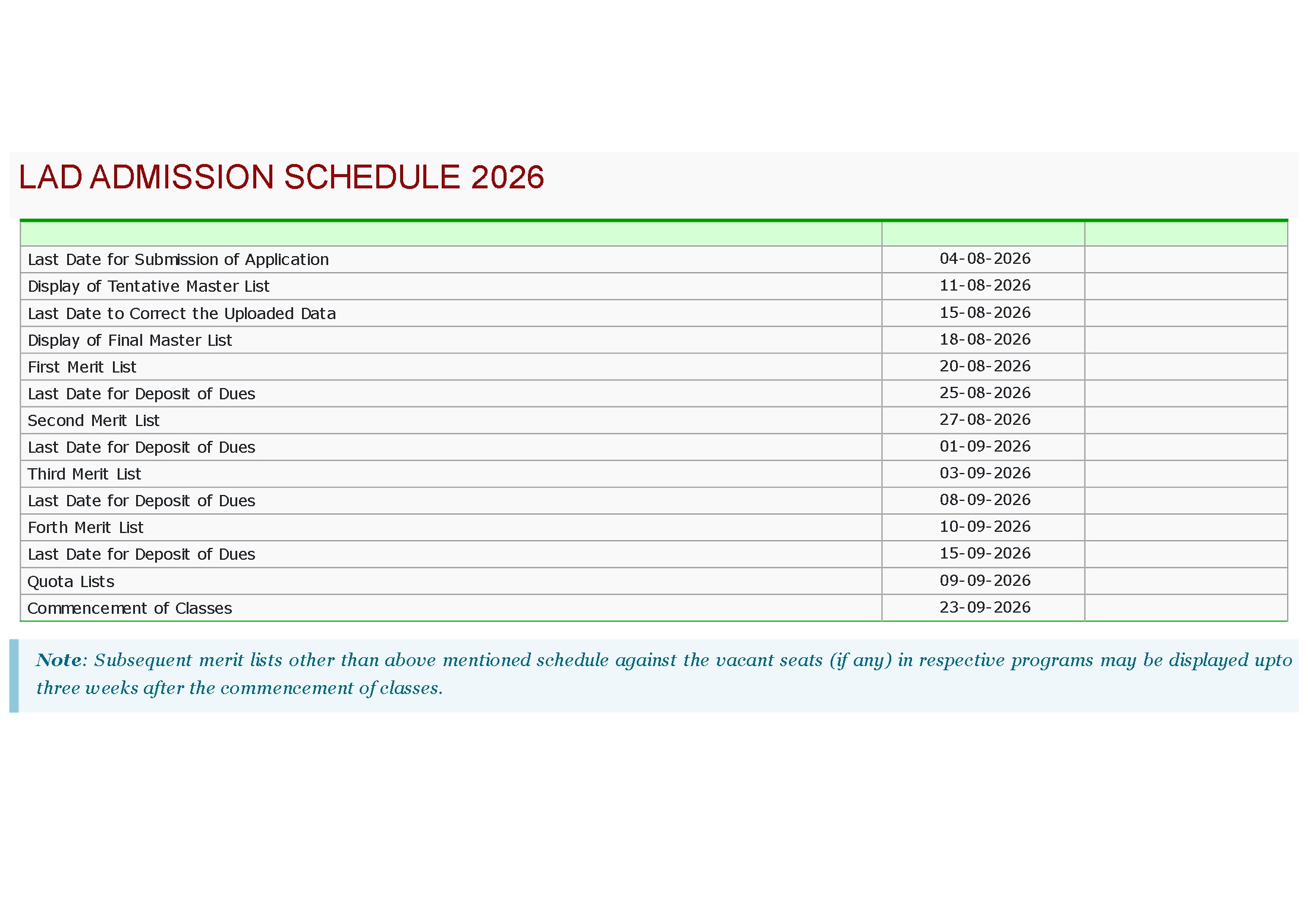 UVAS Admission Schedule 2026 Released with Full Admission Timeline UVAS Admission Schedule 2026 Released with Full Admission Timeline