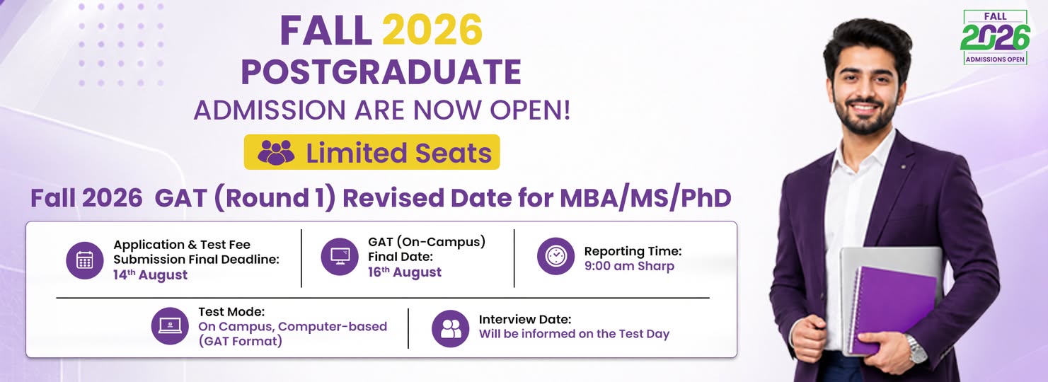SSUET Announces Revised GAT Schedule 2026 SSUET Announces Revised GAT Schedule 2026