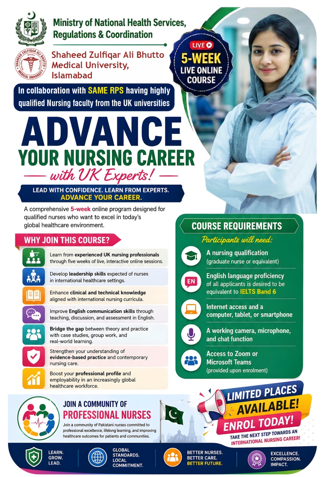 SZABMU Announces 5-Week Live Online Course for Nursing Program Students 2026 SZABMU Announces 5-Week Live Online Course for Nursing Program Students 2026