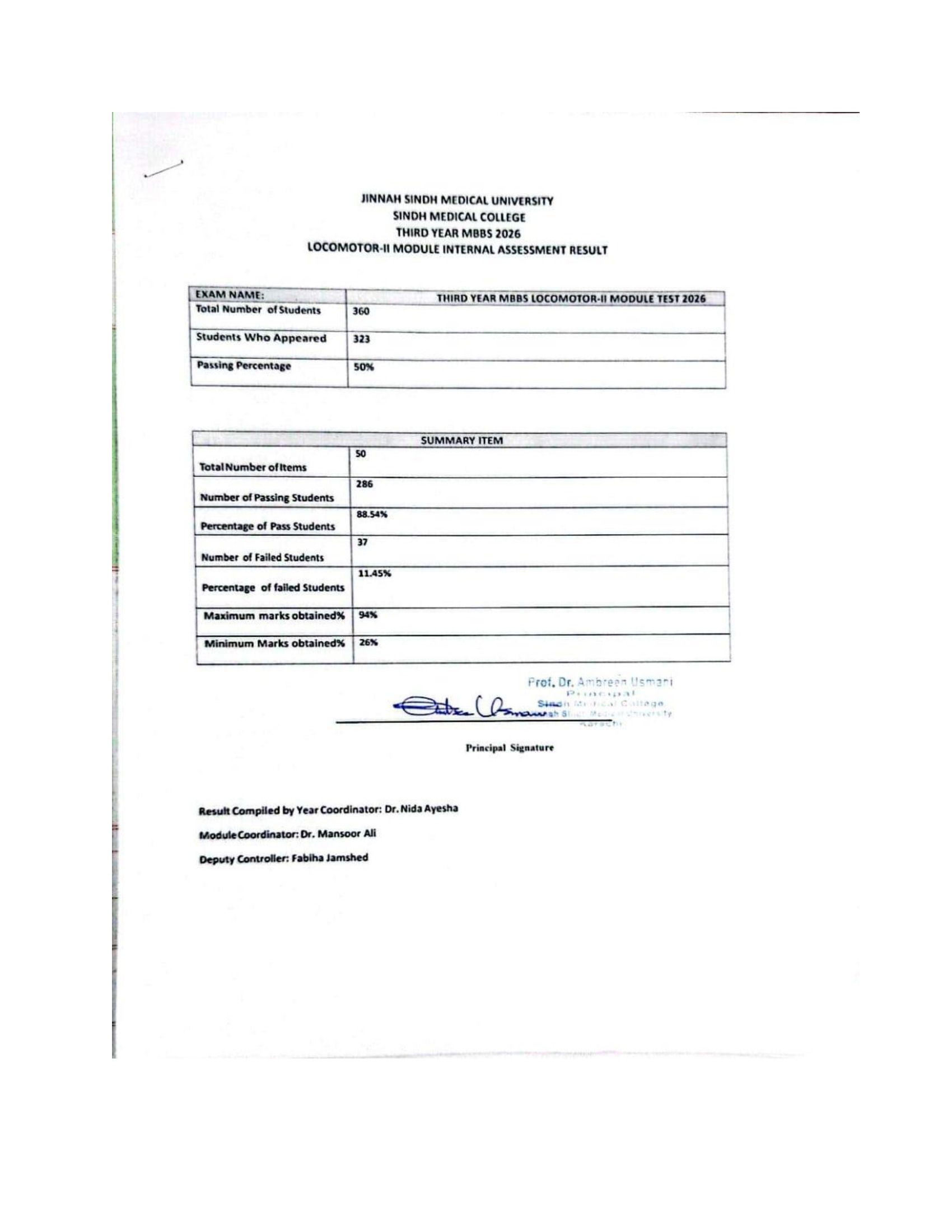 JSMU Locomotor II Modular Test Result 2026 Released JSMU Locomotor II Modular Test Result 2026 Released