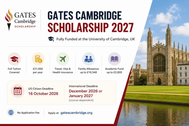 Gates Cambridge Scholarship 2027: Guide for Pakistan Gates Cambridge Scholarship 2027: Guide for Pakistan
