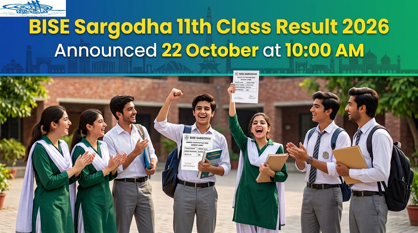 3 Ways to Check BISE Sargodha Board 11th Class Result 2026 3 Ways to Check BISE Sargodha Board 11th Class Result 2026
