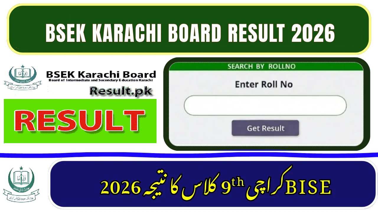 3 Ways to Check BSEK Karachi Board 9th Class Science Group Result 2026