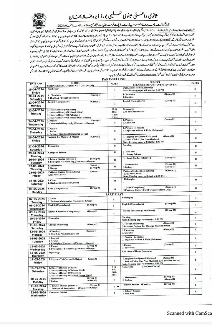 Bise Dg Khan 11th Result 2024 Date Willi Julienne